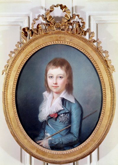 Medallion Portrait of Louis-Charles, King Louis XVII of France by Alexandre Kucharski